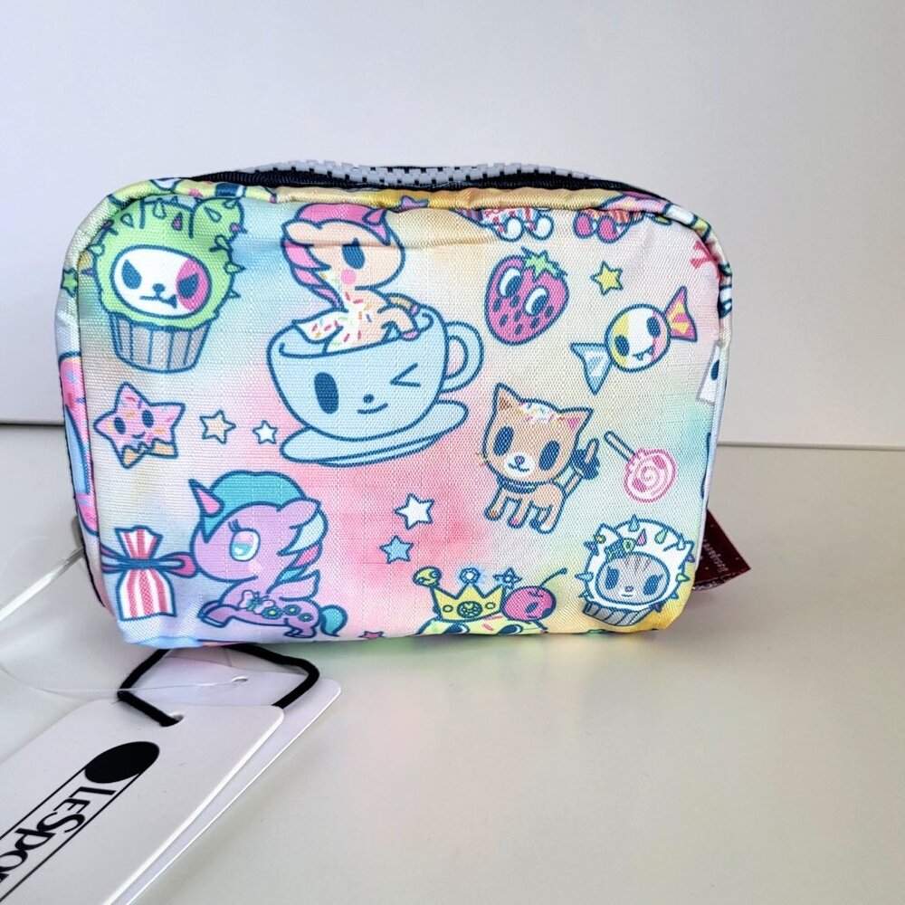 LeSportsac x Tokidoki Donutella Unicorn Pouch Coin Purse Cute Cartoon Gift